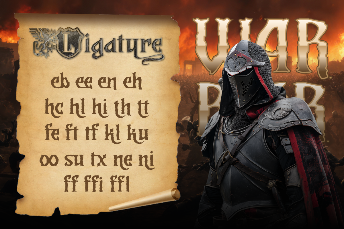 Lotrance, a Serif Font by Burntilldead (Photo 8 of 12)