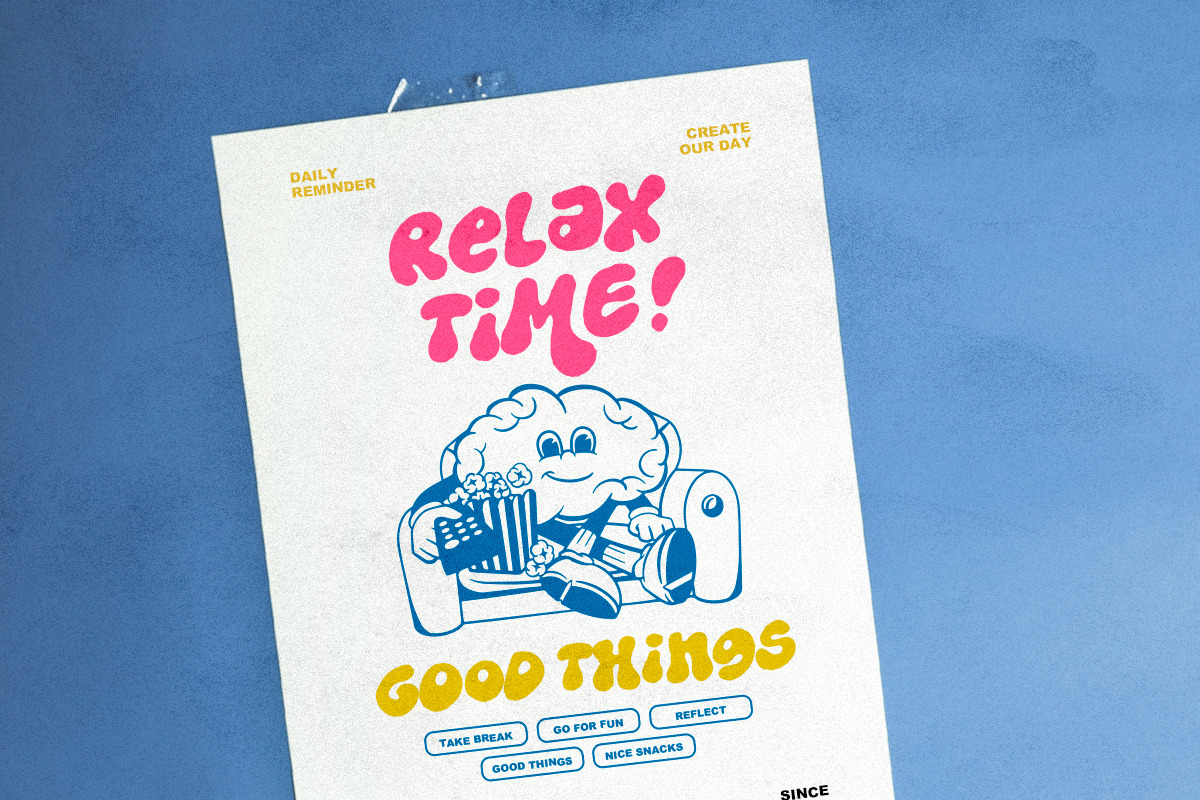 Dirty Clouds - Rough Bubble Font, a Sans Serif Font by Sarid Ezra (Photo 6 of 9)