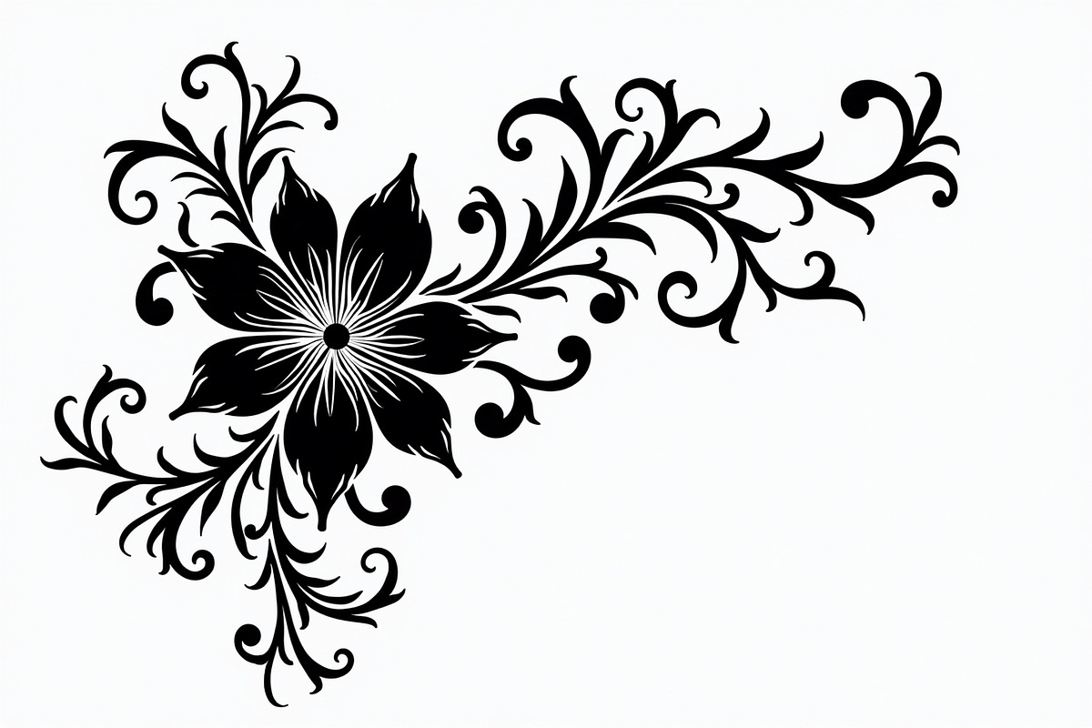 Elegant Floral Ornament Set, an Illustration by BIPLOB EXPERT (Photo 19 of 21)