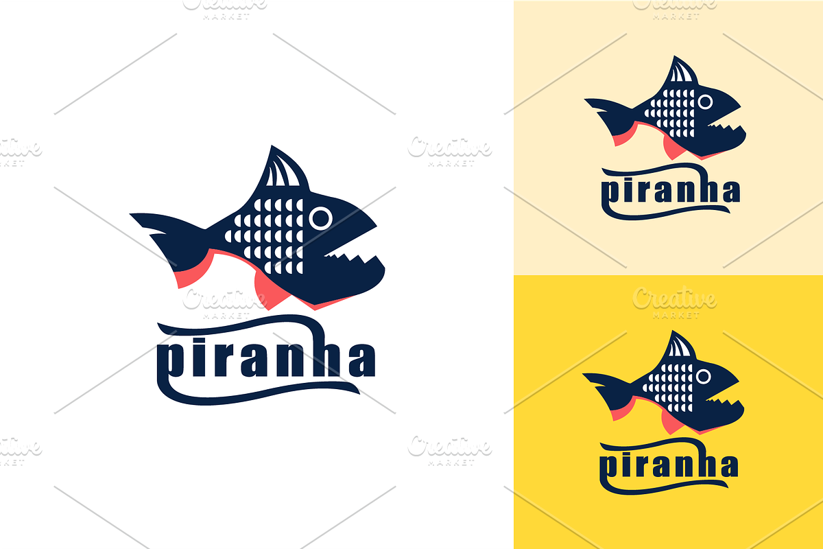Piranha Logo, a Branding & Logo Template by zaqilogo