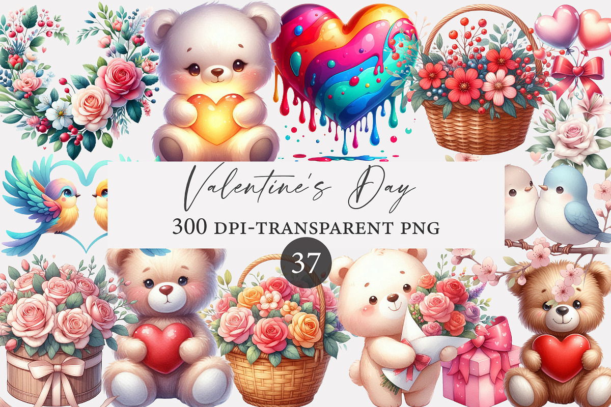 Valentine's Day Clipart, an Illustration by Designworld (Photo 1 of 5)