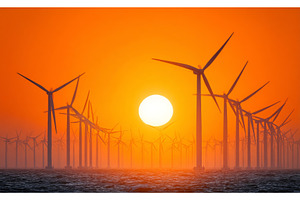 A stunning sunset is visible at the, an Industrial Photo by ZinetroN