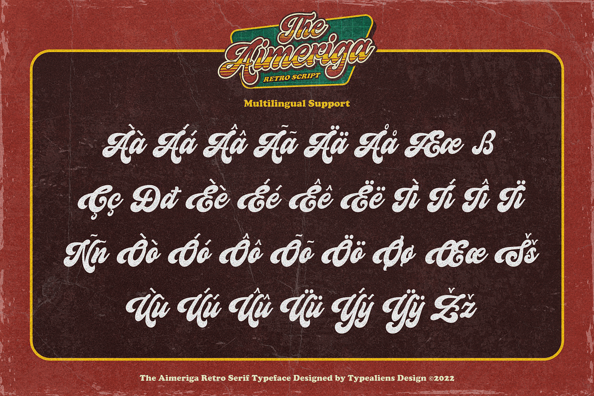 Aimeriga, a Script Font by ilhamtaro (Photo 9 of 10)