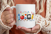 Back to School Cartoon Supplies PNG, a Seasonal Illustration by designcity5 (Thumbnail 4 of 4)