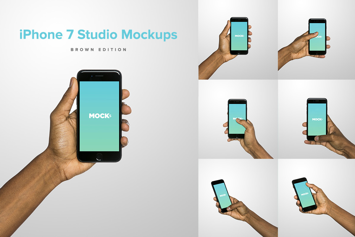 iPhone 7 Studio Mockups, an iPhone Mockup by Mockura (Photo 1 of 8)