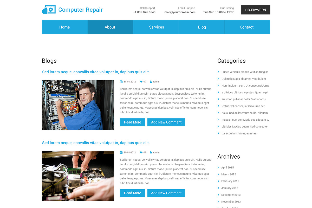 Computer Repairs PSD WebsiteTemplate, a Websites & App Template by WebbyTemplates (Photo 4 of 6)