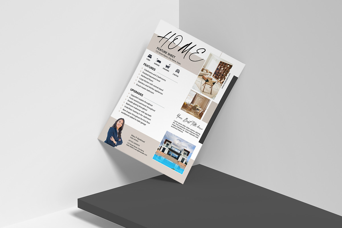 Real Estate Flyer, a Flyer Template by crazyOWL (Photo 4 of 4)