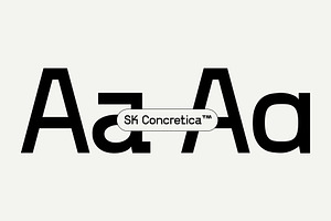 SK Concretica — Modern Grotesk, a Sans Serif Font by Shriftovik Type Foundry