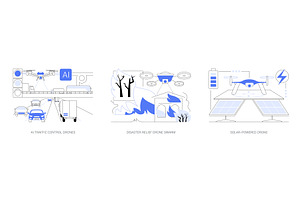 AI-Driven Autonomous Drone Solutions, a Technology Illustration by Visual Generation