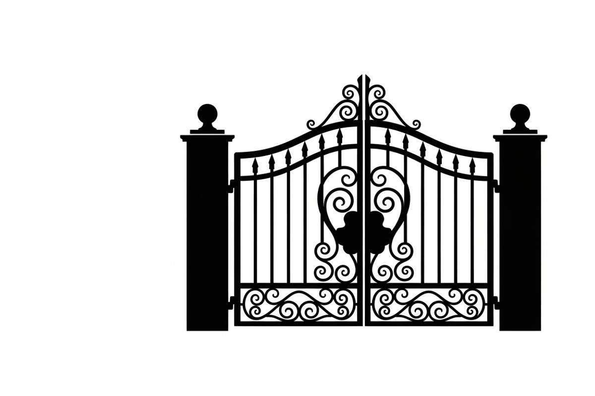 Ornate Iron Gate SVG Bundle, an Illustration by Designs_River (Photo 12 of 31)