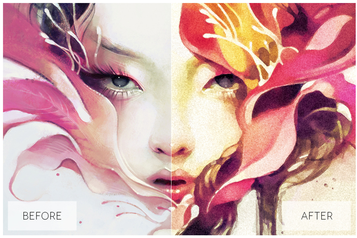 Lovely Watercolor Effect Actions PS, an Action Add-On by ShutterPro (Photo 62 of 71)