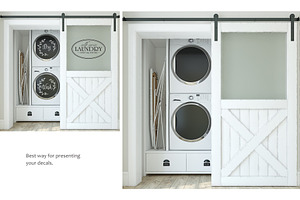 LAUNDRY ROOM Wall&Frame Mockups