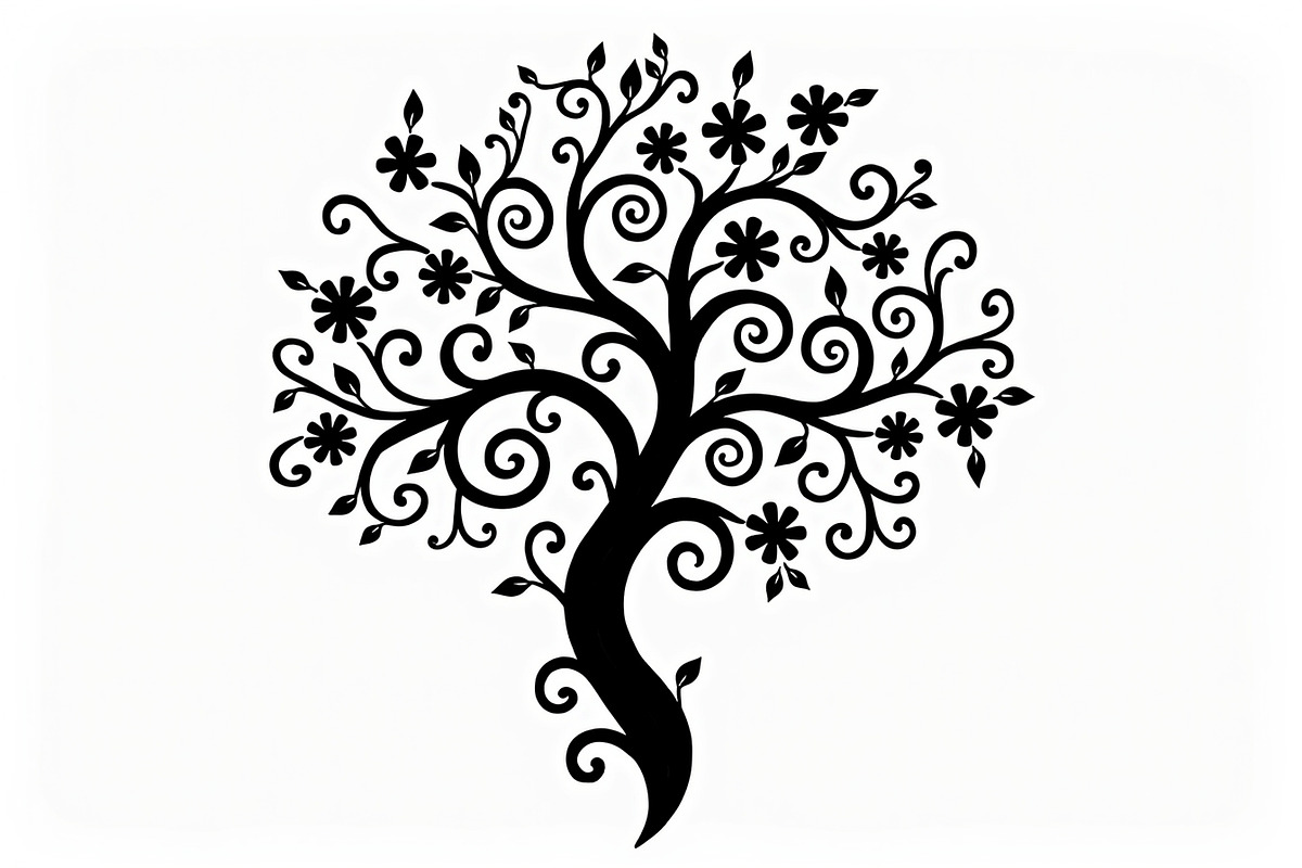 Tree Silhouette SVG Bundle, an Illustration by Creativeshirt (Photo 2 of 13)