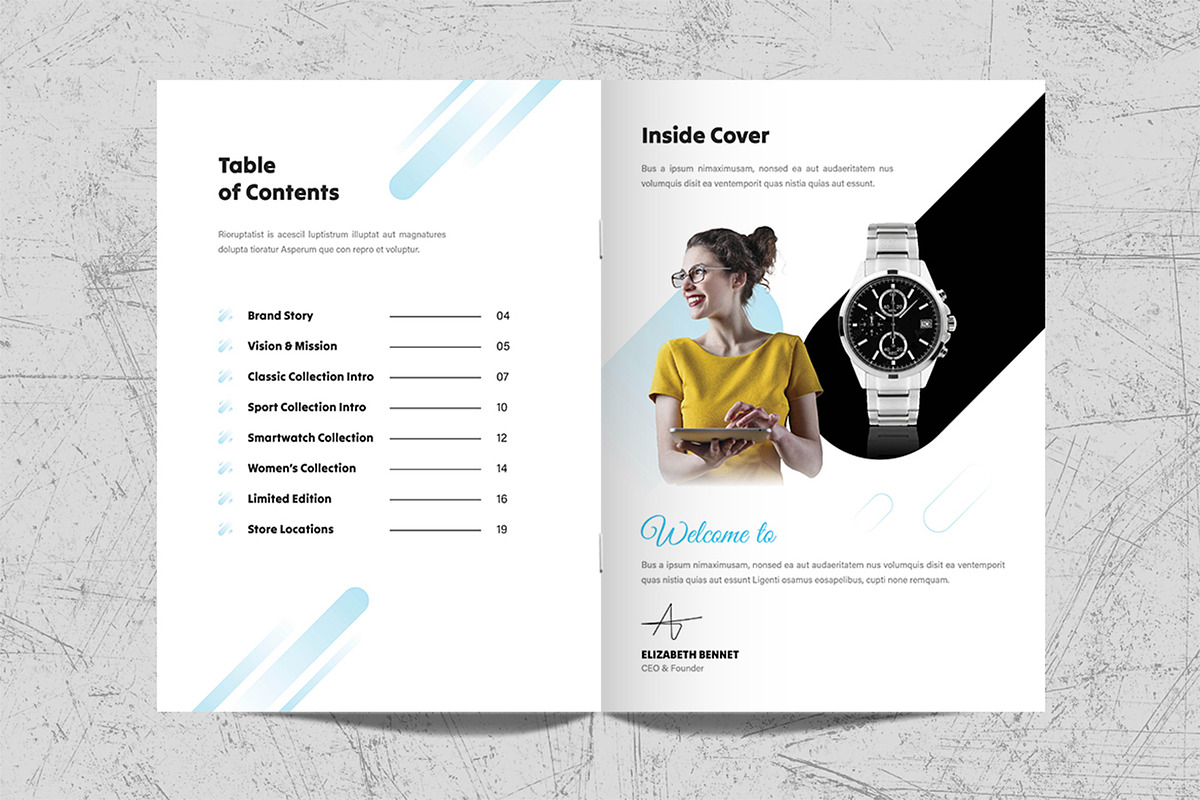 Watch Catalogue Template Design, a Brochure Template by White Graphic (Photo 2 of 11)