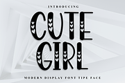 Cute Girl, a Script Font by FreshTypeINK (Thumbnail 1 of 8)