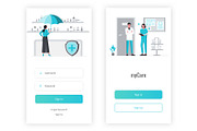 Health & Medical Adobe XD  App, an UI Kit Template by themelove (Thumbnail 2 of 11)
