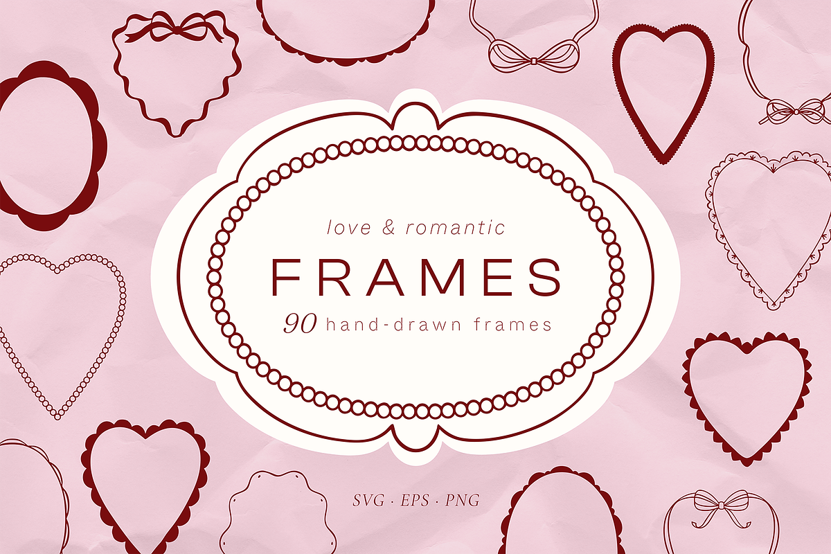Love & romantic FRAMES, an Object Graphic by kondratya (Photo 1 of 14)