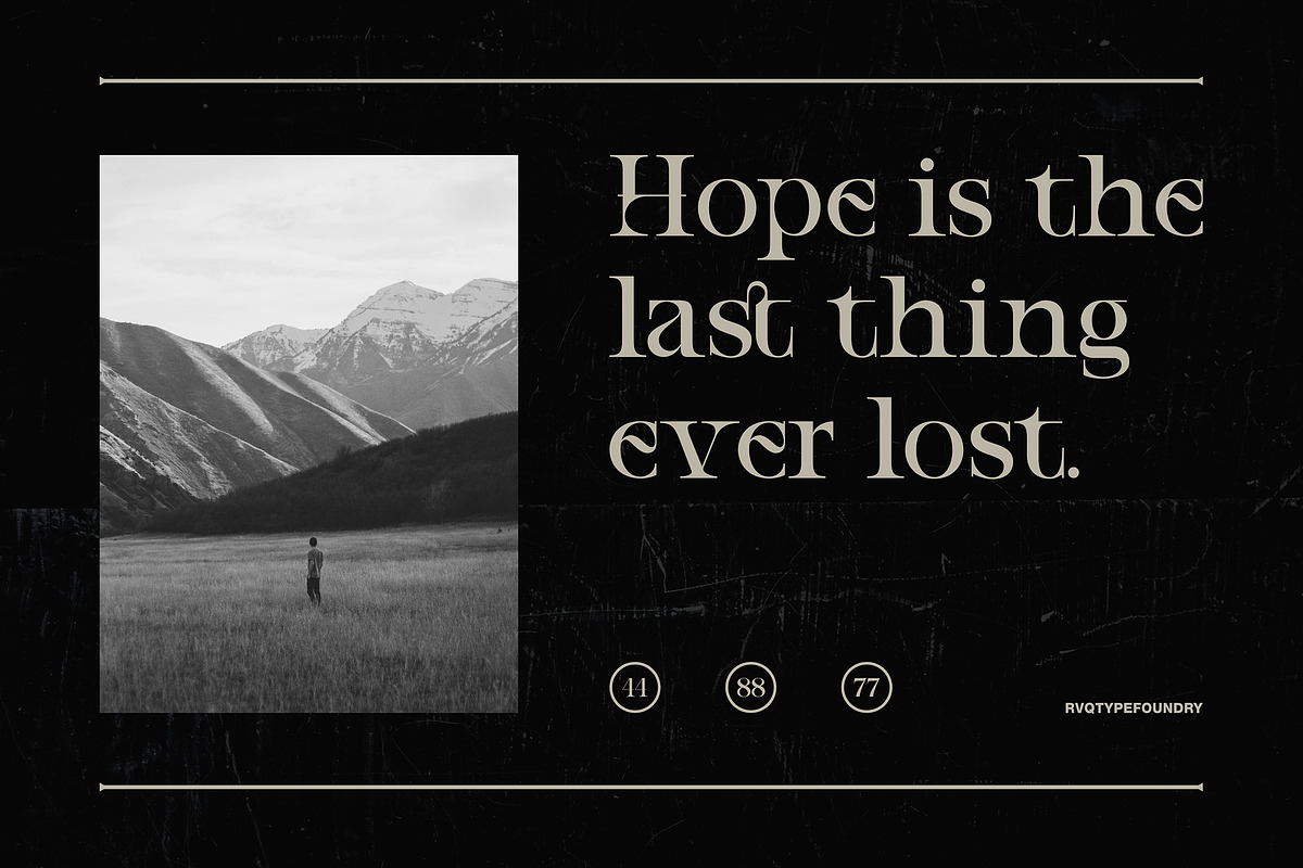 Choper Display, a Serif Font by Rvq Type Foundry (Photo 4 of 7)