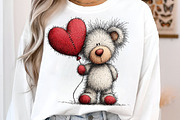 Valentine Teddy PNG Set, an Illustration by SinaCreation (Thumbnail 10 of 11)