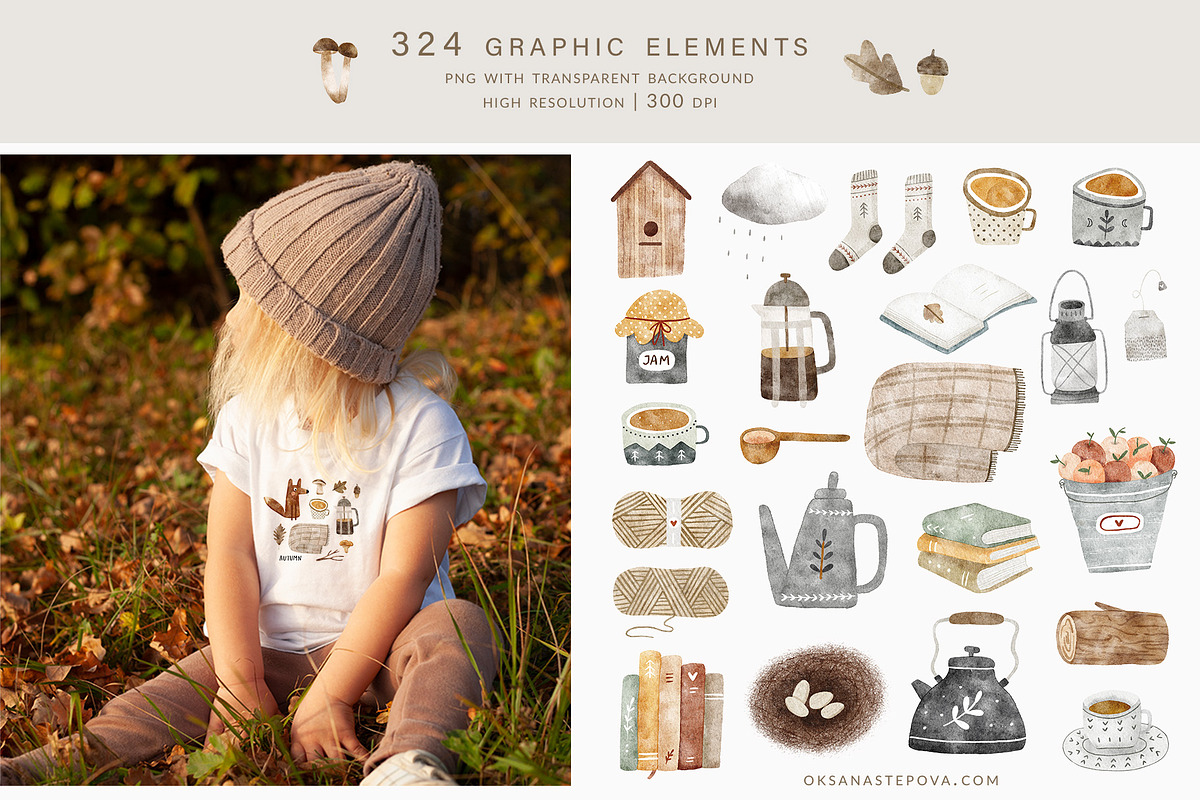 2 SEASONS | 324 elements, an Animal Illustration by Oksana Stepova (Photo 3 of 17)