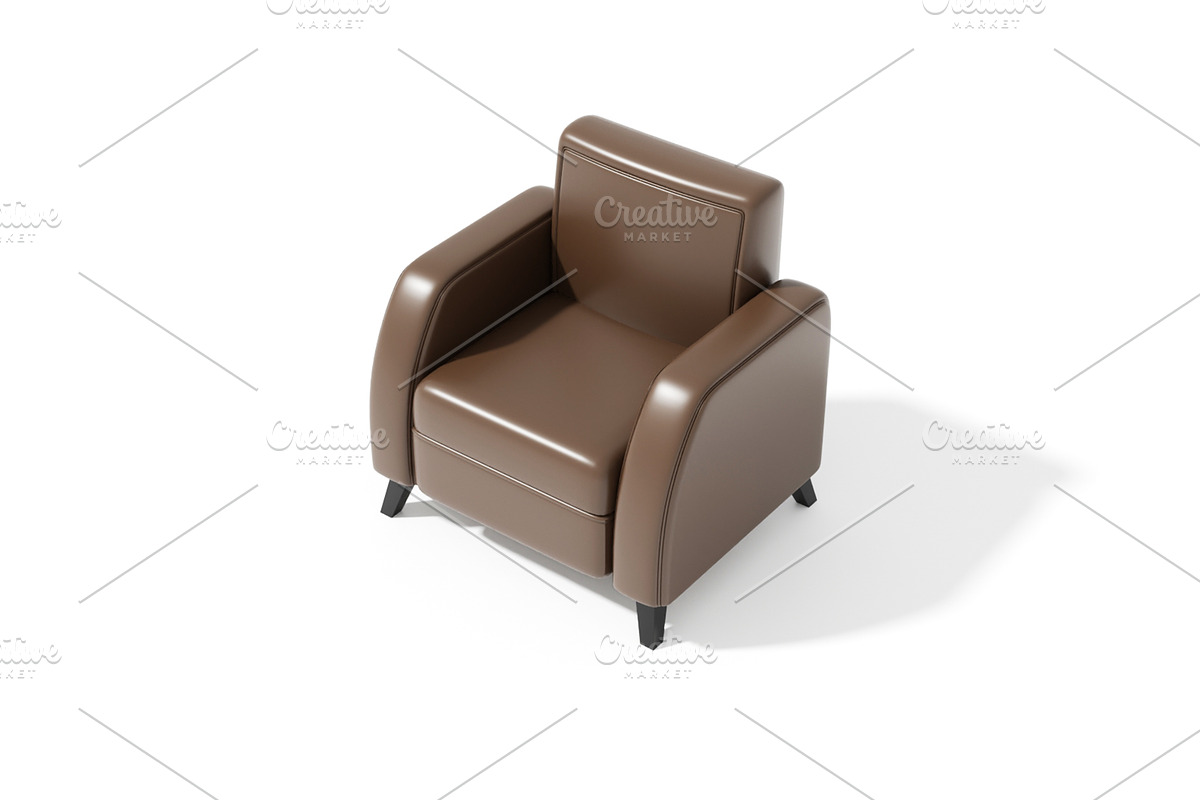 Single Armchair 3D Model, a Furniture 3D Model by mrfauzi (Photo 7 of 12)