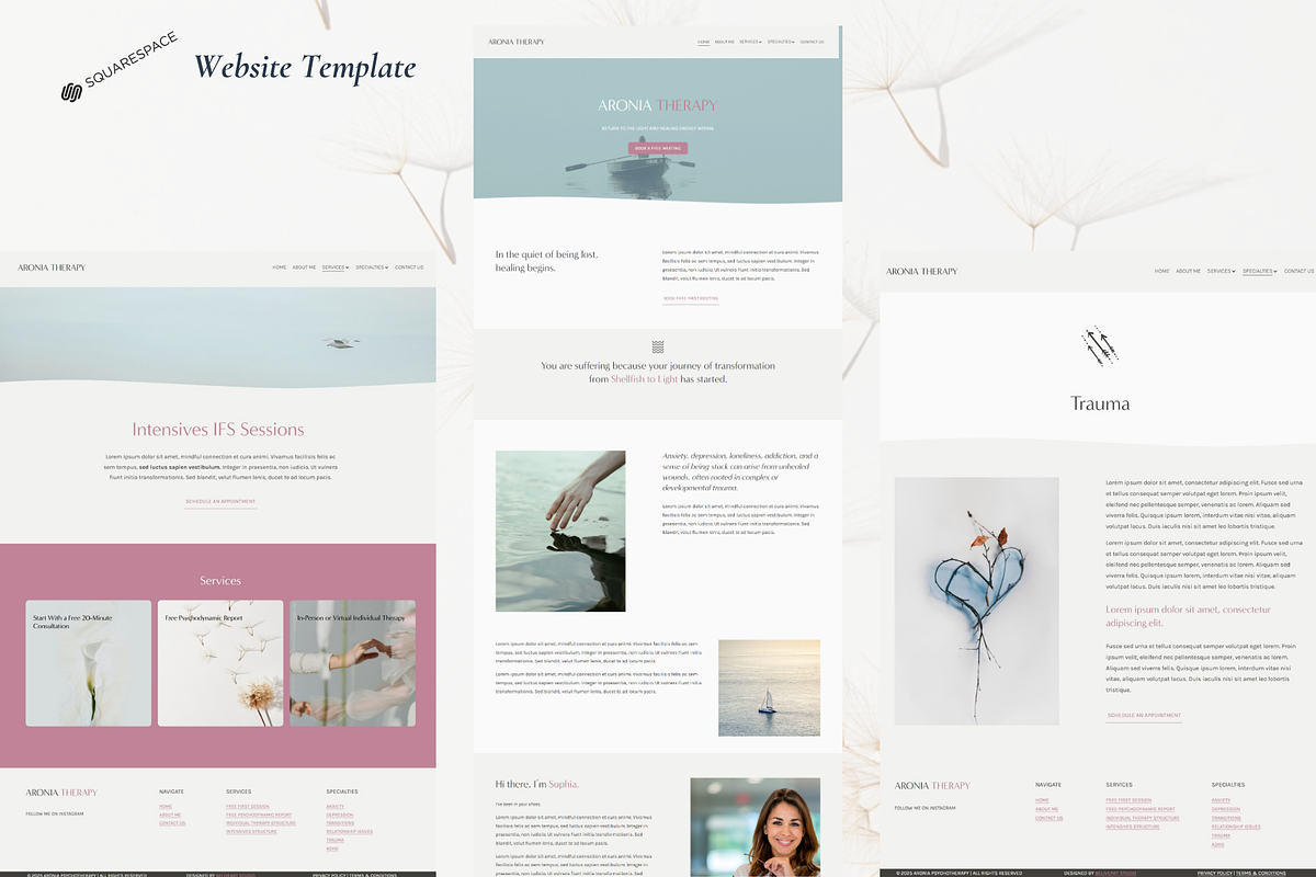 Aronia Squarespace 7.1 Template, a Squarespace Template by Beliveart Studio (Photo 2 of 4)