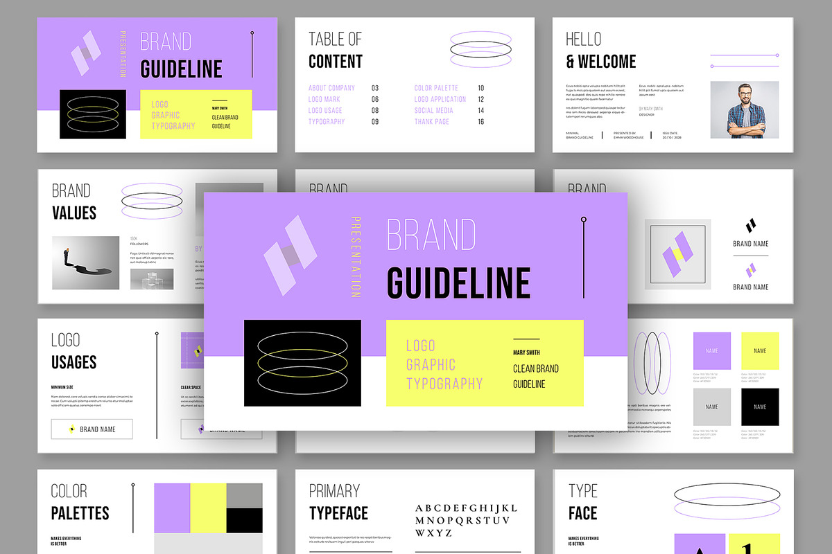 Brand Guideline Layout, a Presentation Template by MightyDesign (Photo 2 of 7)