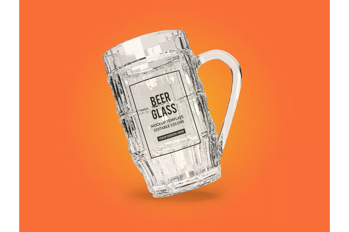 Beer Glass Mockup Template Set, a Household Mockup by DesignRushMarket (Photo 8 of 10)