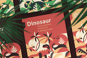 Dinosaur illustrations & patterns