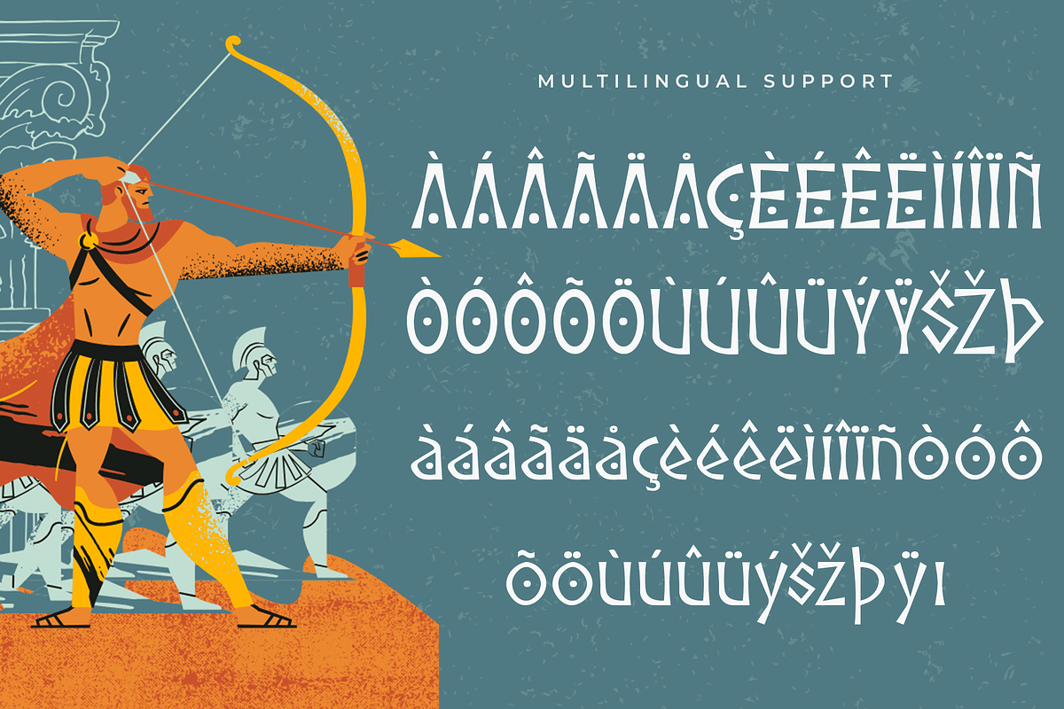 Hellenic – Modern Greek Font, a Serif Font by overlaytemplates (Photo 5 of 5)