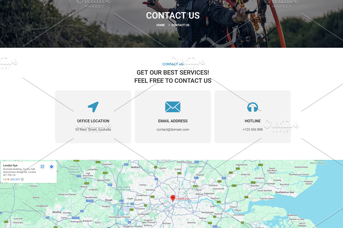 Hiking Skiing & Paragliding Template, a WordPress Template by HasnainDEV (Photo 6 of 6)