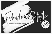 Fabulous Style - Templett & Corjl, a Script Font by Blessed Print (Thumbnail 1 of 10)