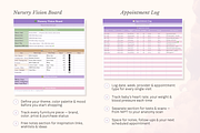 Pregnancy Planner Excel Spreadsheet, a Design Template by Matisse Studio (Thumbnail 5 of 10)