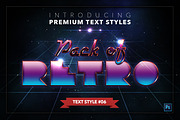 Retro #1 - 20 Text Styles, a Layer Style Add-On by Jonas Stensgaard (Thumbnail 7 of 23)