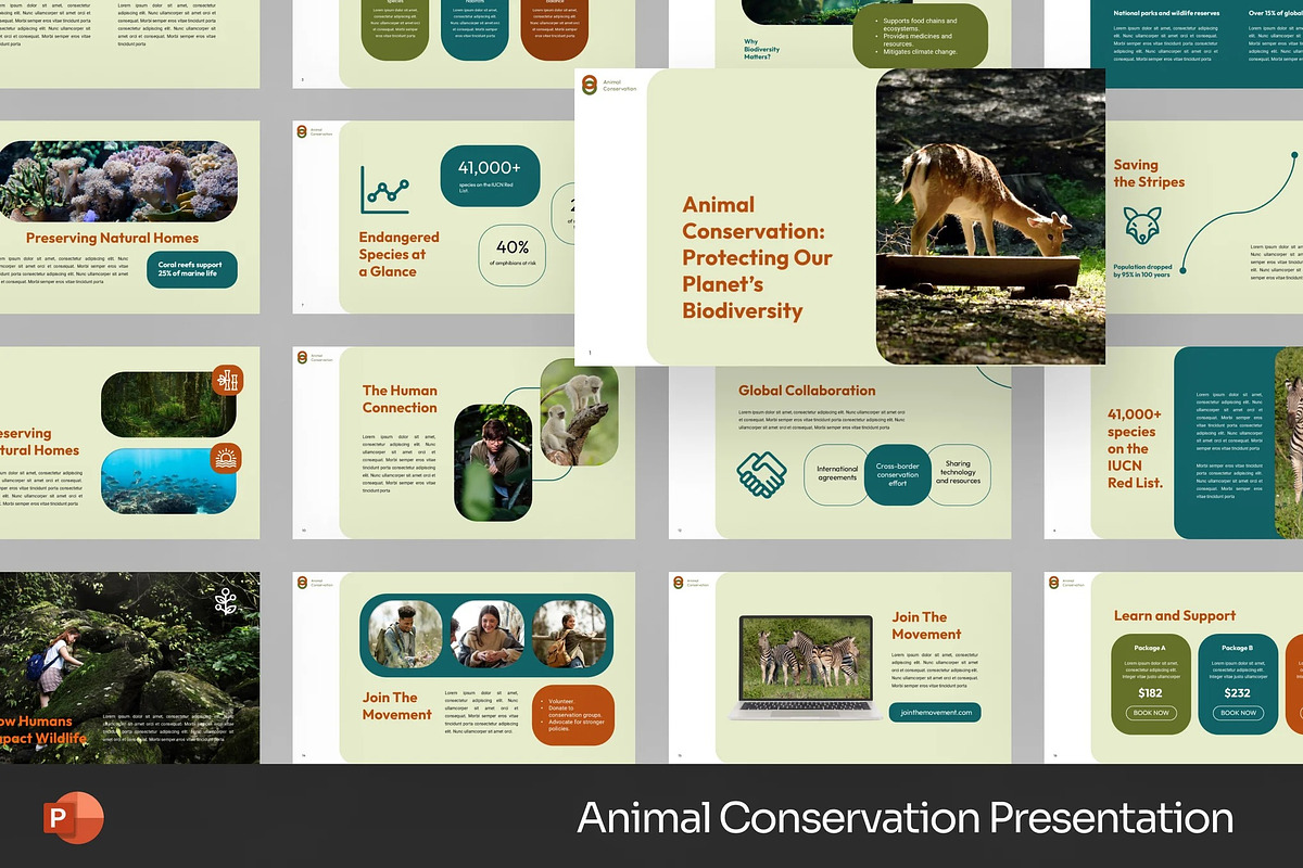 Animal Conservation Powerpoint, a Presentation Template by Fit-tee (Photo 1 of 2)