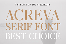Acreva: Universal Serif Font