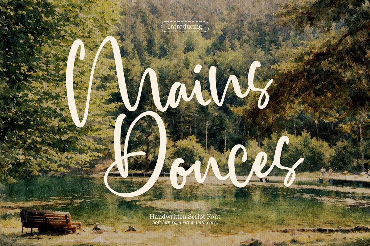 Mains Douces - Handwritten Script, a Script Font by Inviline.co (Photo 1 of 10)