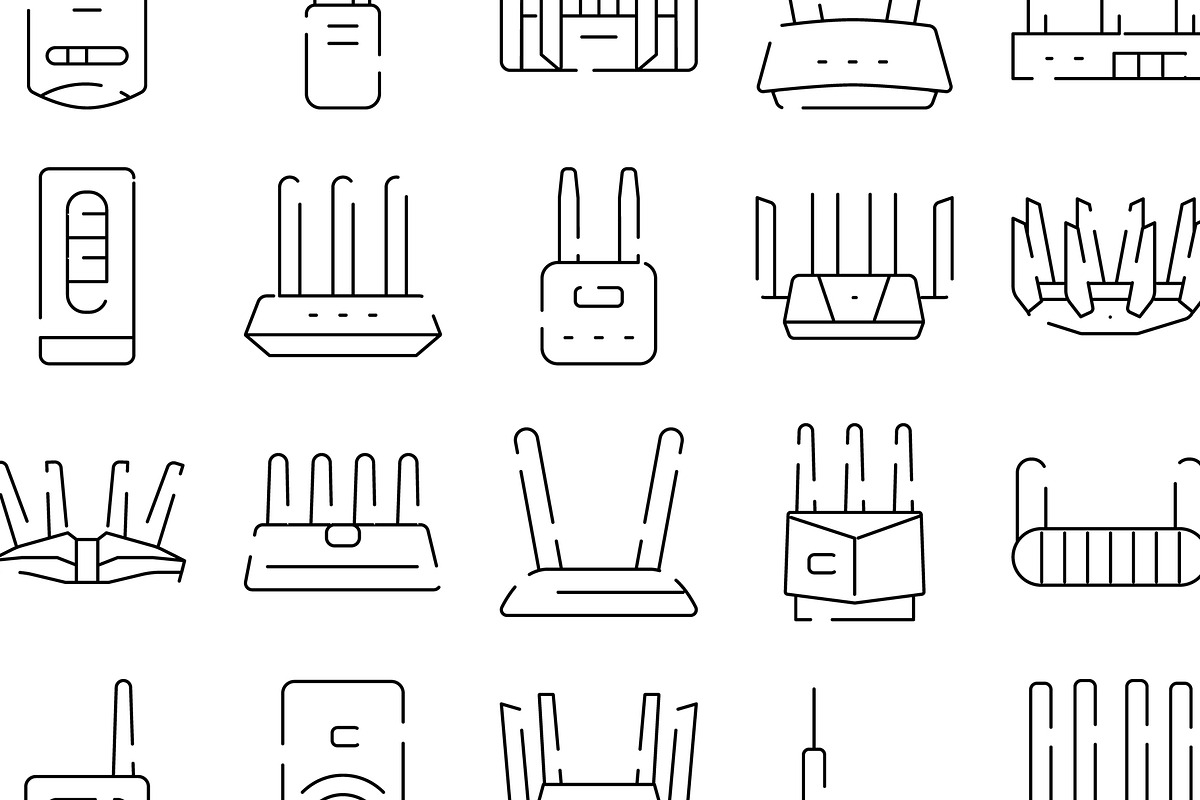 Wireless router and modem collection, an Object Graphic by pikepicture (Photo 3 of 3)