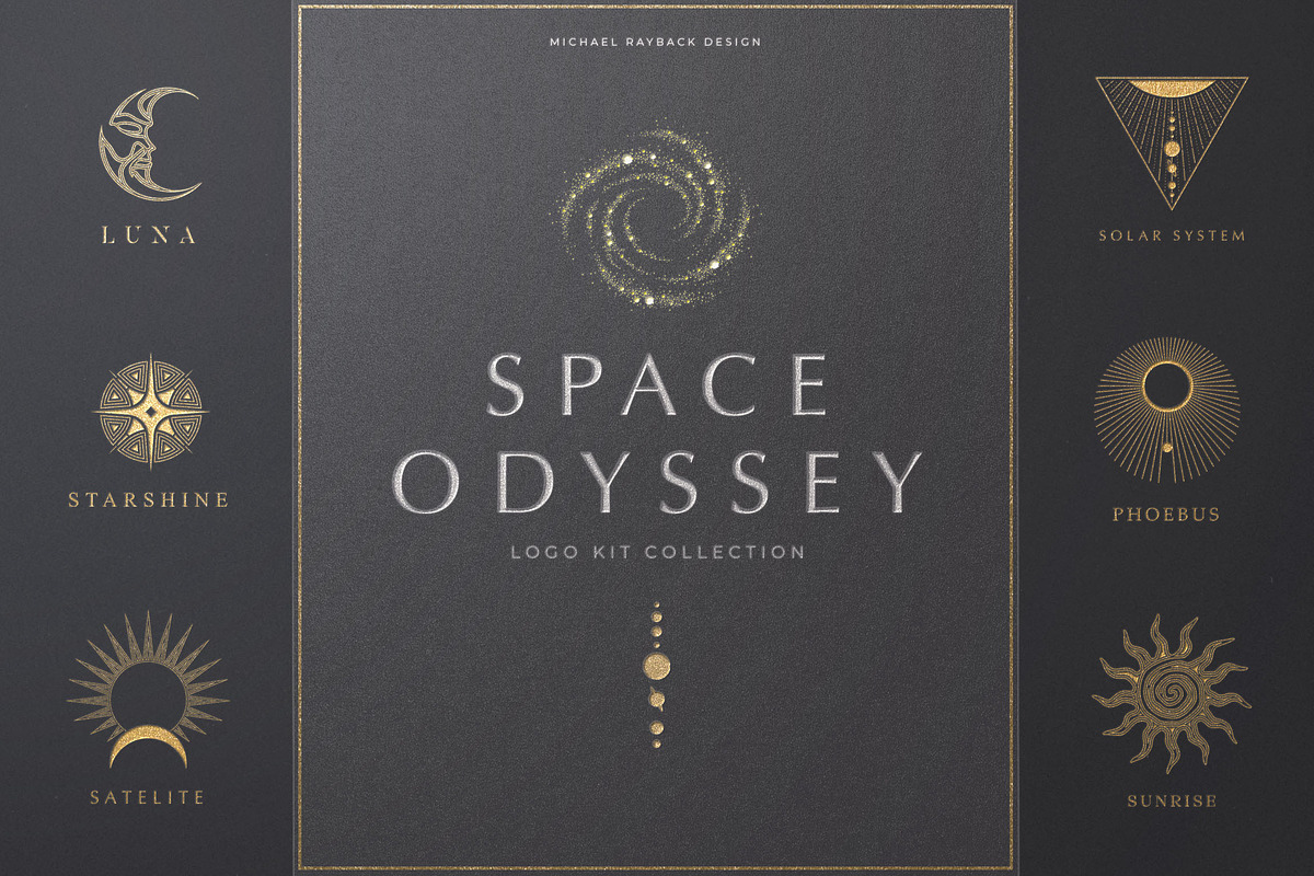 Space Odyssey Logo Collection, a Branding & Logo Template by Michael Rayback Design (Photo 1 of 12)