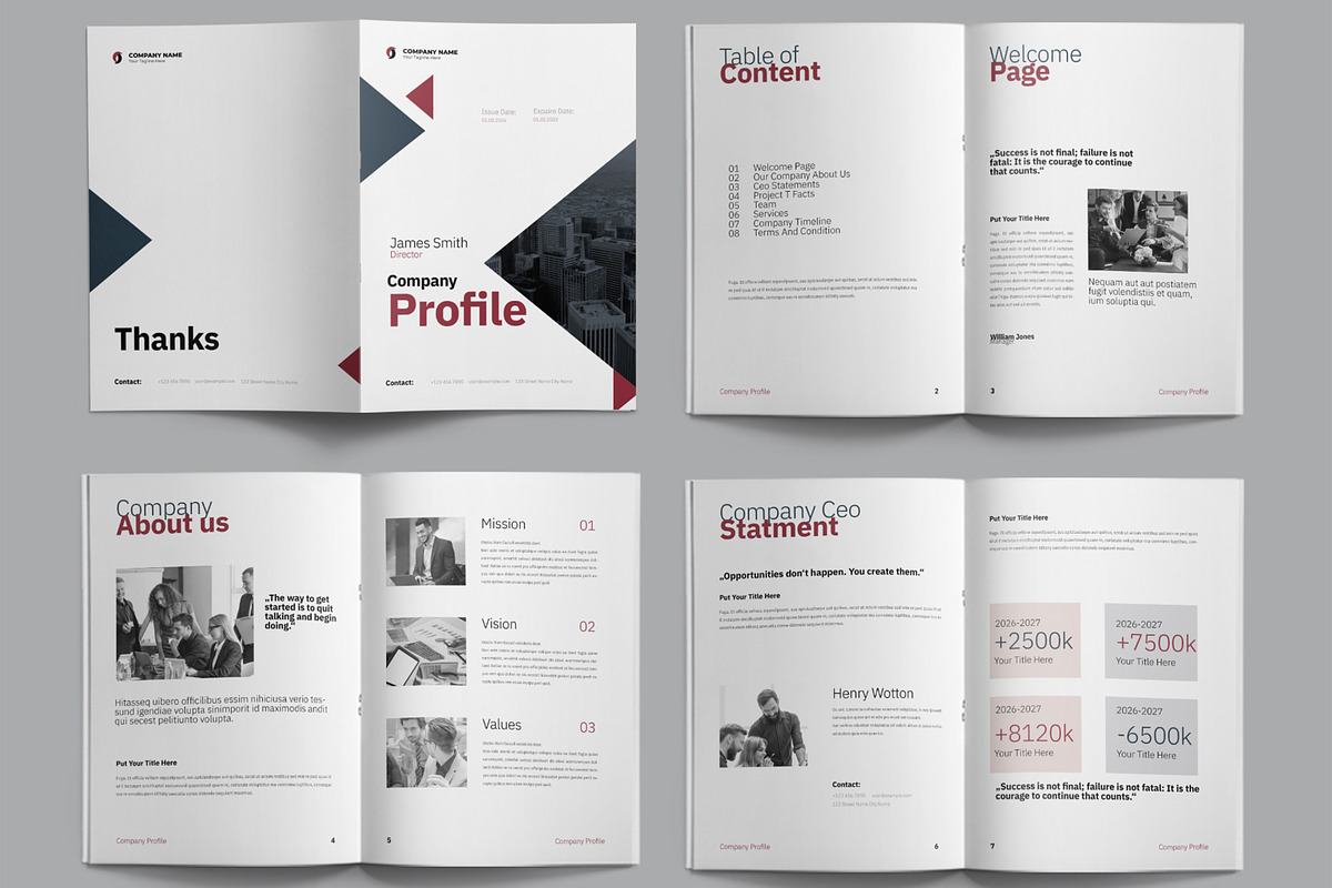 Company Profile Layout, a Brochure Template by ContestDesign (Photo 2 of 3)