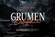 Grumen Caliphia - Serif Handwritten, a Handwritten Font by Lettermine (Thumbnail 1 of 11)