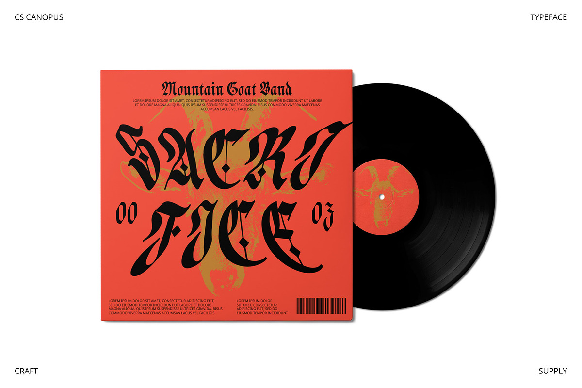 CS Canopus – Blackletter Font, a Blackletter Font by Craft Supply Co. (Photo 4 of 8)