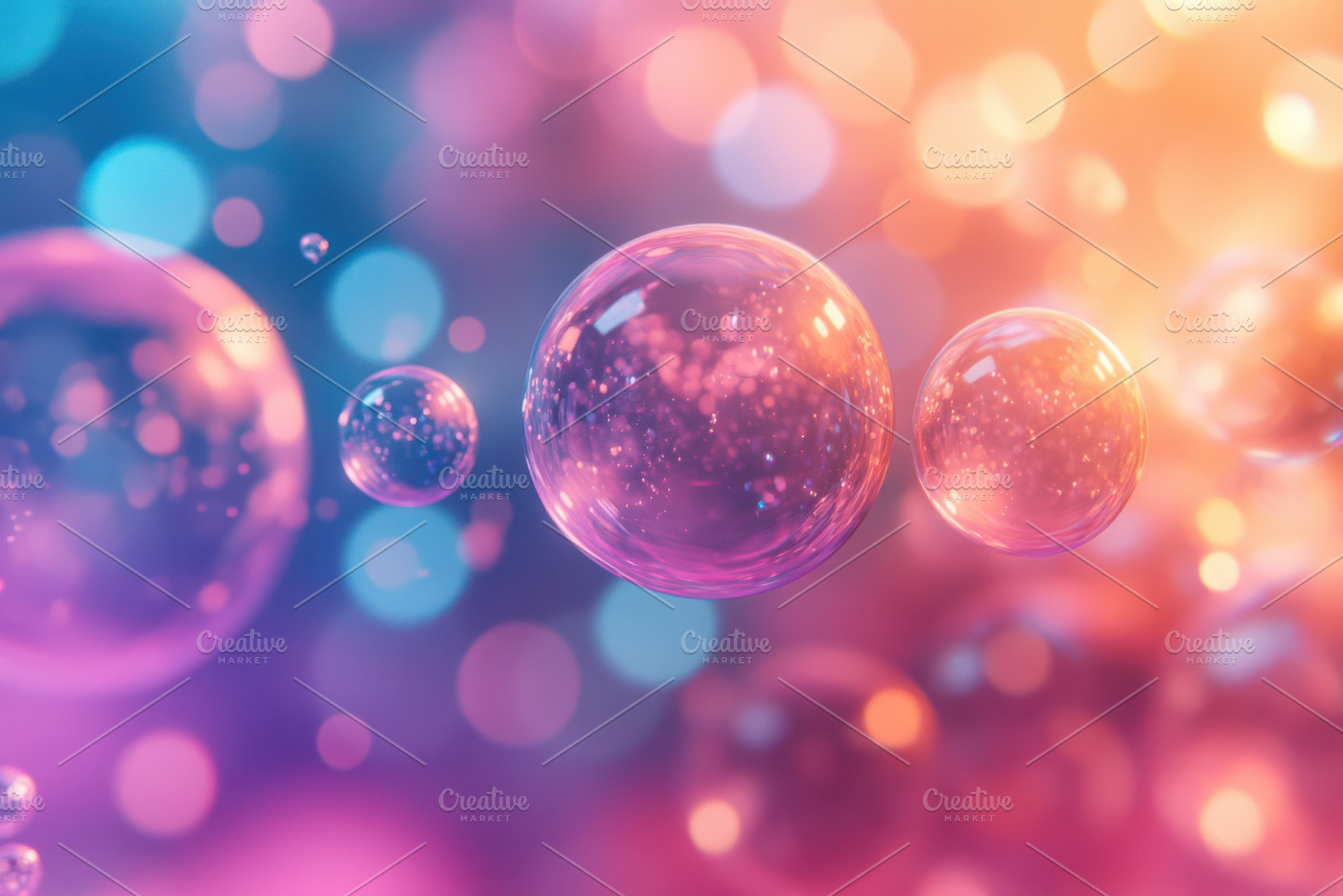 Abstract background with colorful ci, an Abstract Photo by Pixeness Studio