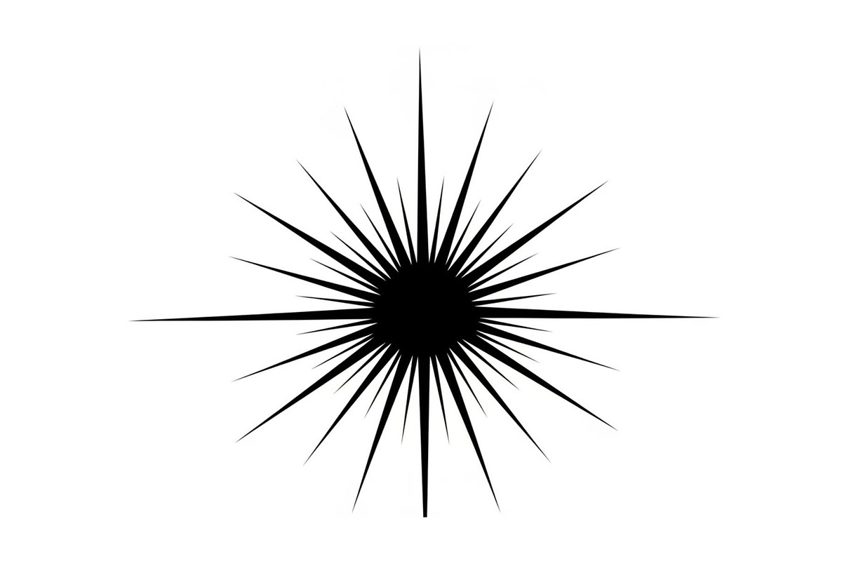 Abstract Sunburst Silhouette Set, a Graphic by hafijul (Photo 5 of 11)