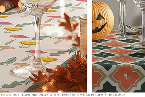 Autumn Style Table Runner Mockups