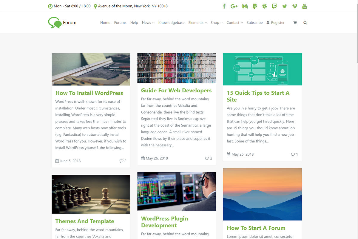 Forum & Community WordPress Theme, a WordPress Template by Visualmodo (Photo 16 of 27)
