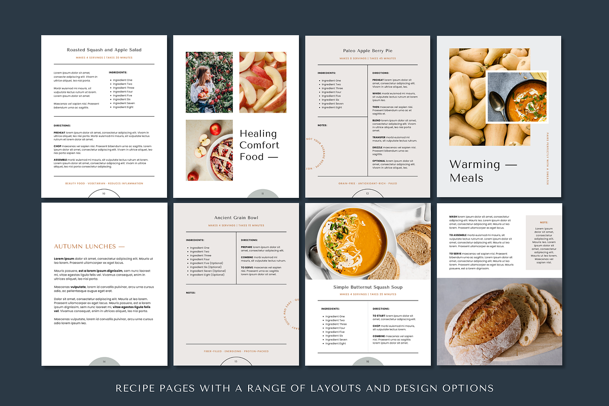 Autumn Canva Cookbook Template, a Magazine Template by Erin Cassidy (Photo 5 of 10)