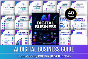 AI Digital Business Guide | Business, a Stationery Template by Mustafiz
