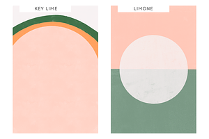 Citrus Color Block Backgrounds