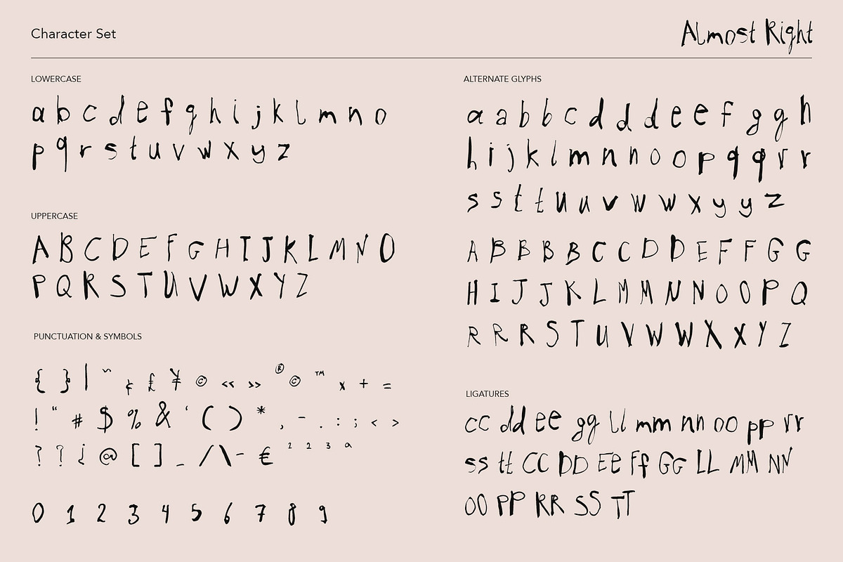 Almost Right Contemporary Ink Font, a Handwritten Font by Youandigraphics (Photo 9 of 13)
